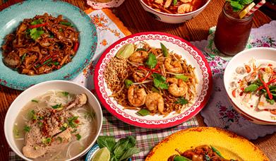 Rosa's Thai Iconic Dishes Food Spread