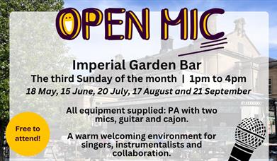 Summer of Sound open mic poster