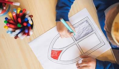 A child drawing