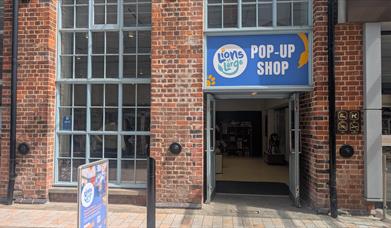 Lions at Large pop up shop front