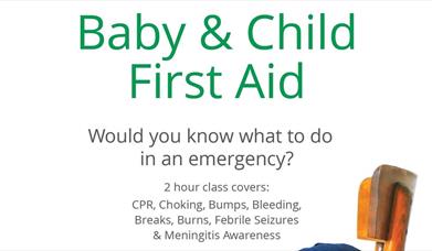 Mini First Aid at Babyland Cheltenham poster