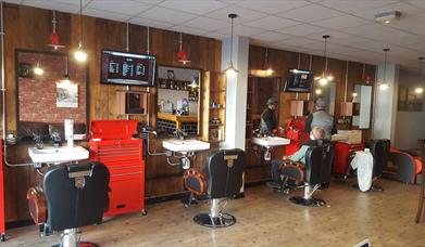 Interior of Barber n' Bar