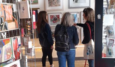 Visitors to Art Union