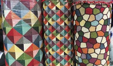 Rolls of fabric
