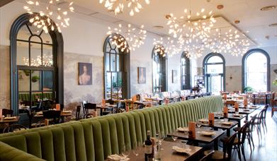 The dining area at Brasserie Blanc Cheltenham
