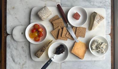 A cheese platter