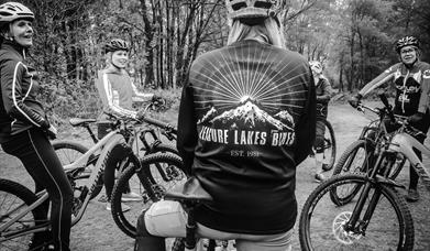 Group of cyclists