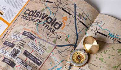 The trail map and a compass