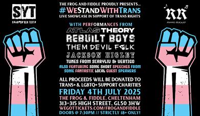 #WeStandWithTrans - Live at the Frog & Fiddle poster