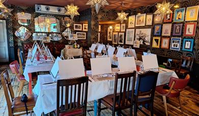 Painting party set up