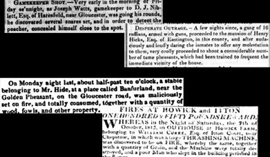 Newspaper snippets